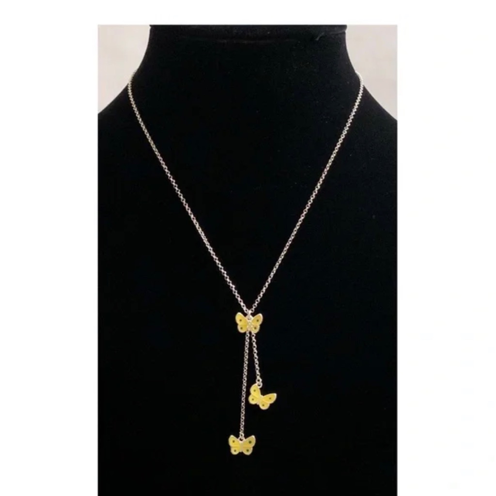 Nwt Sterling Silver Butterfly Necklace